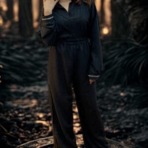 Wearing black co ords