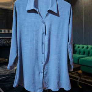 blue ladies shirt