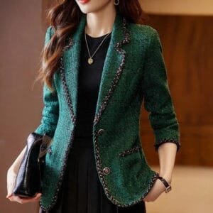 Elegant Tweed Blazers & Chic Professional Wear