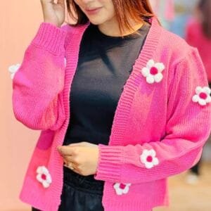 floral cardigan