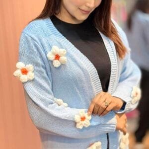 floral cardigan