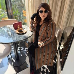 Linear Luxe Oversized Long Coat