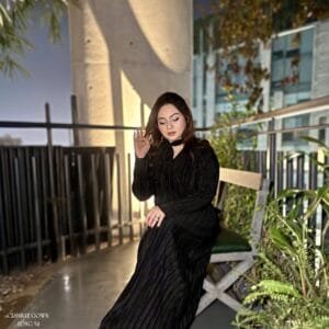 Women’s Exorno Long Sleeve Crinkle Gown