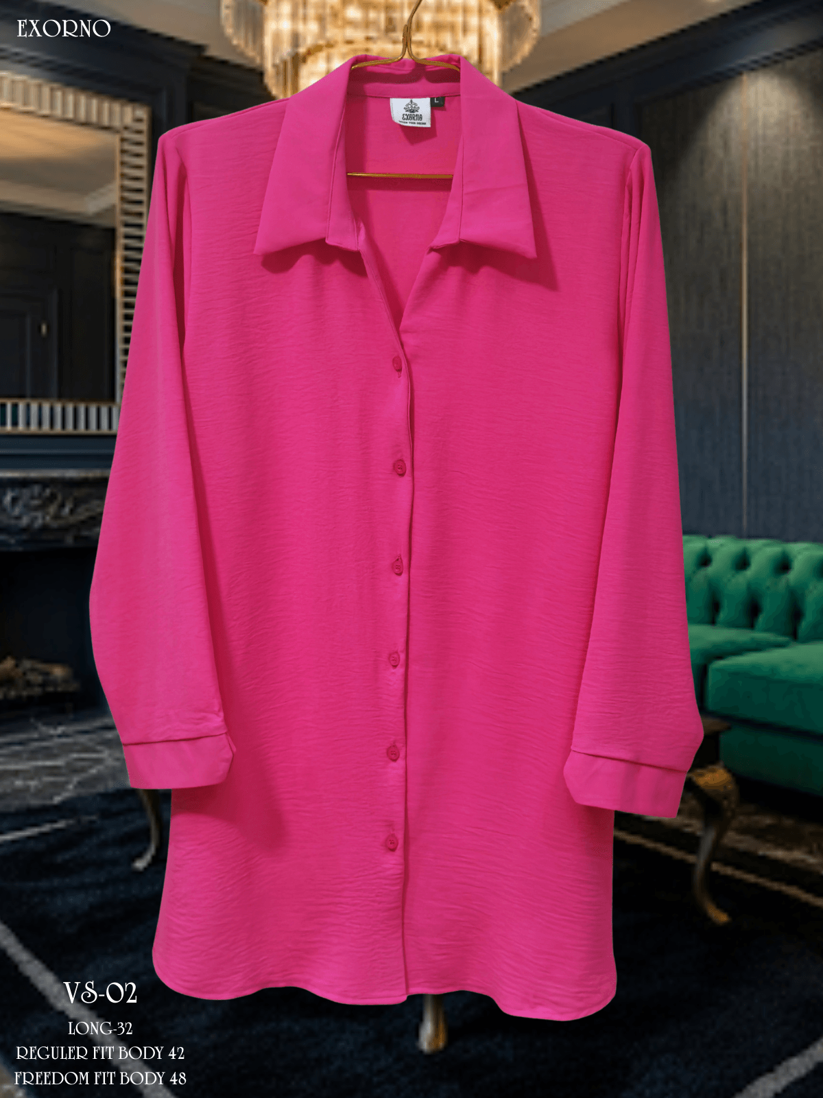 Thai solid V neck shirt - Image 11