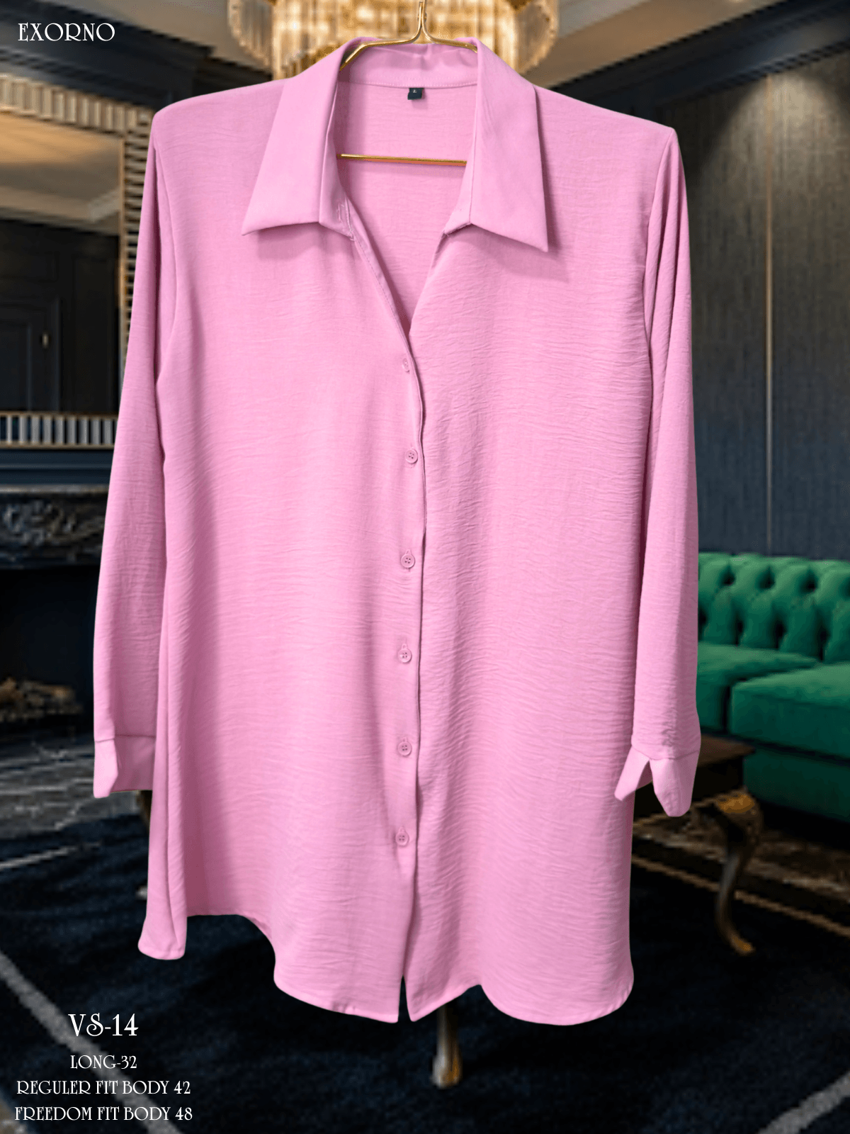 Thai solid V neck shirt - Image 18