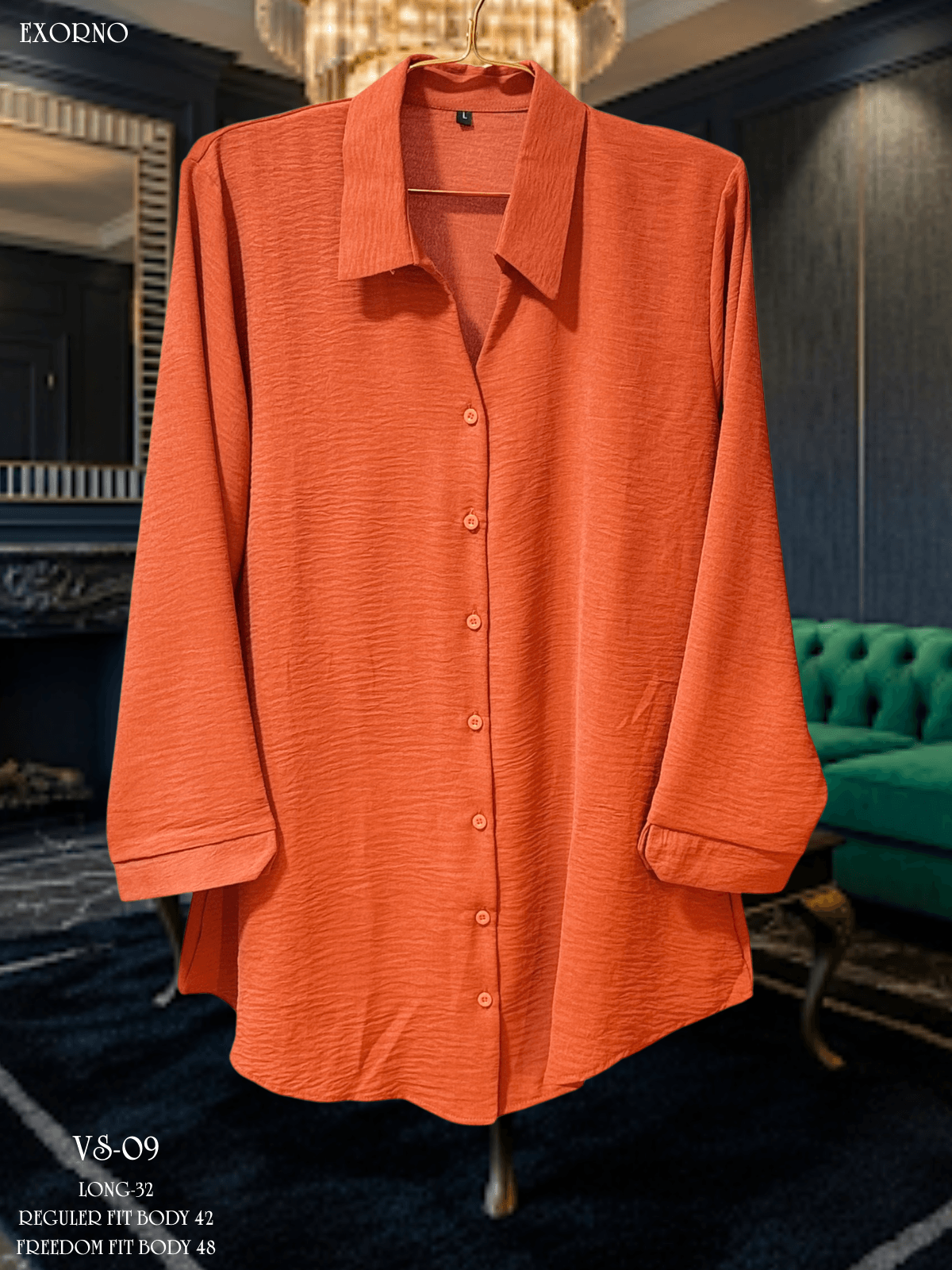 Thai solid V neck shirt - Image 17