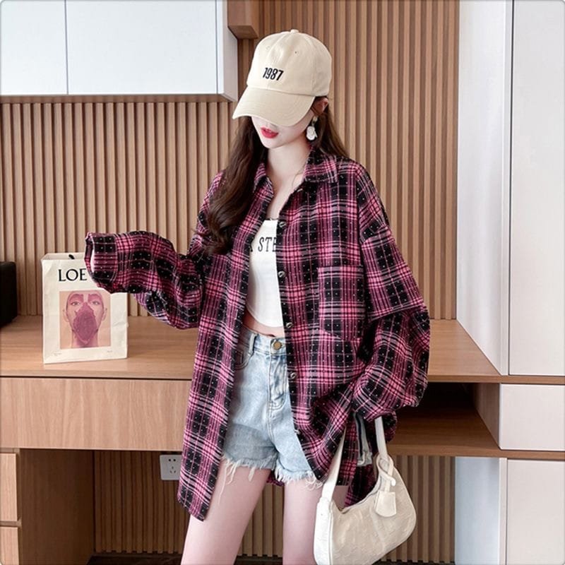 Checkered Pattern shirt - Image 4