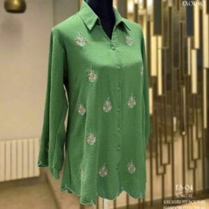 Blossom & Bloom Embroidered Tunic - Emerald Green